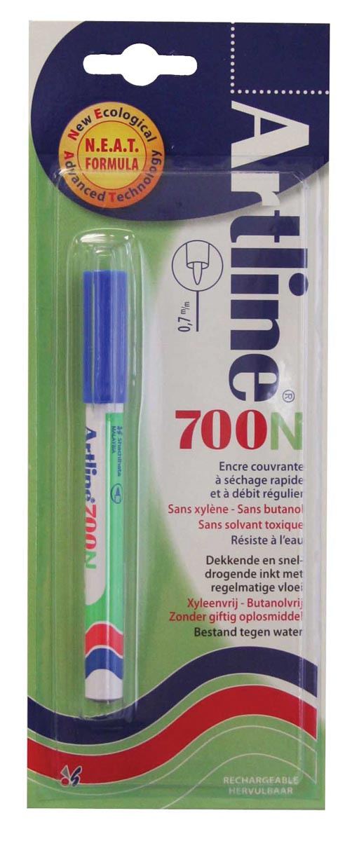 Permanent marker Artline 700 blauw (op blister)