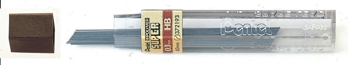 Pentel potloodstiften 0,3 mm, HB