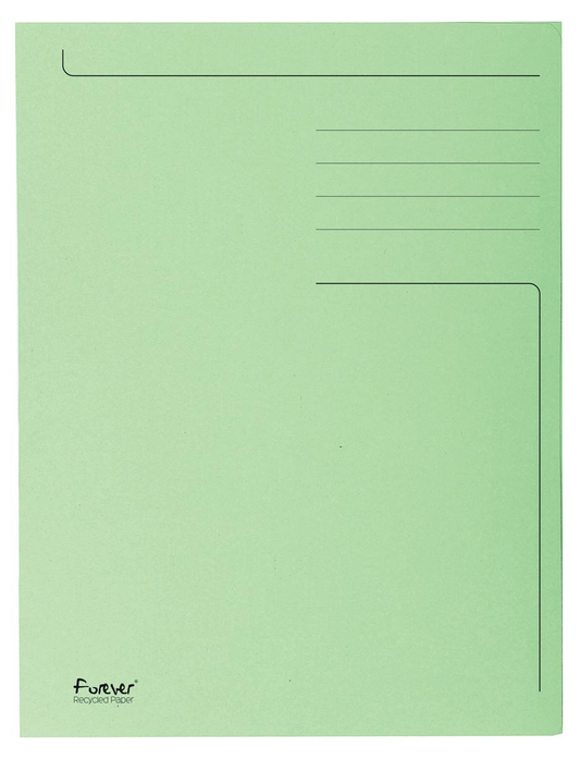 Exacompta dossiermap Foldyne ft 23,7 x 34,7 cm (voor ft folio), lichtgroen, doos van 50 stuks