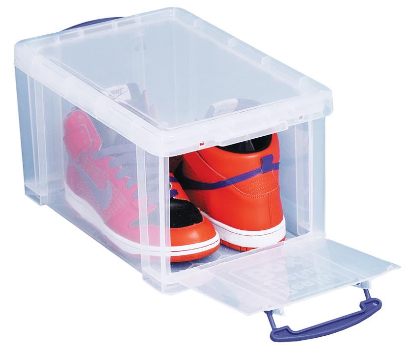 Really Useful Box opbergdoos 14 liter met opening aan de voorkant, transparant