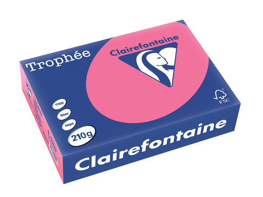 Clairefontaine Trophée Intens A4, 210 g, 250 vel, fuchsia