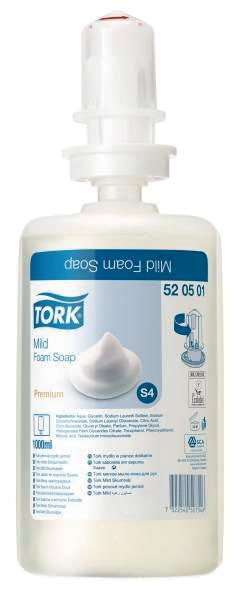 Tork schuimzeep, mild, systeem S4, flacon van 1 liter