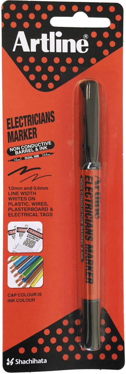 Artline marker Electricians, zwart