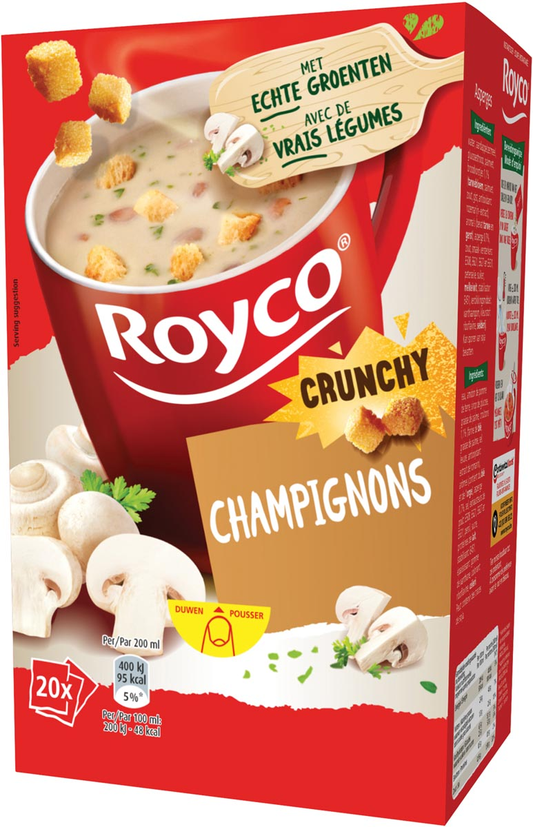 Royco Minute Soup champignons, pak van 20 zakjes