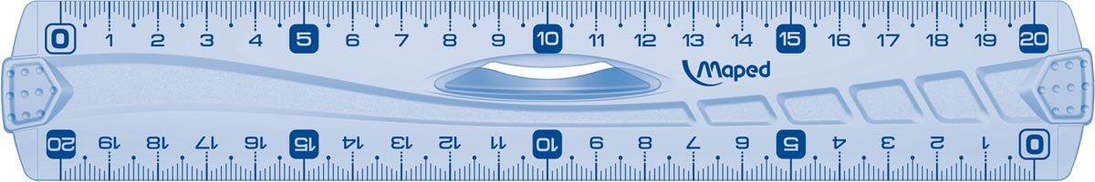 Maped decimeterlat Geometric dubbele decimeter, 20 cm