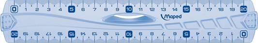 Maped decimeterlat Geometric dubbele decimeter, 20 cm