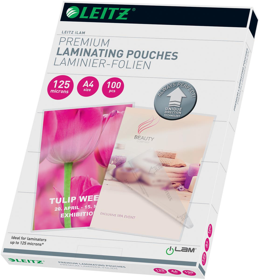 Leitz Ilam lamineerhoes ft A4, 250 micron (2 x 125 micron), pak van 100 stuks