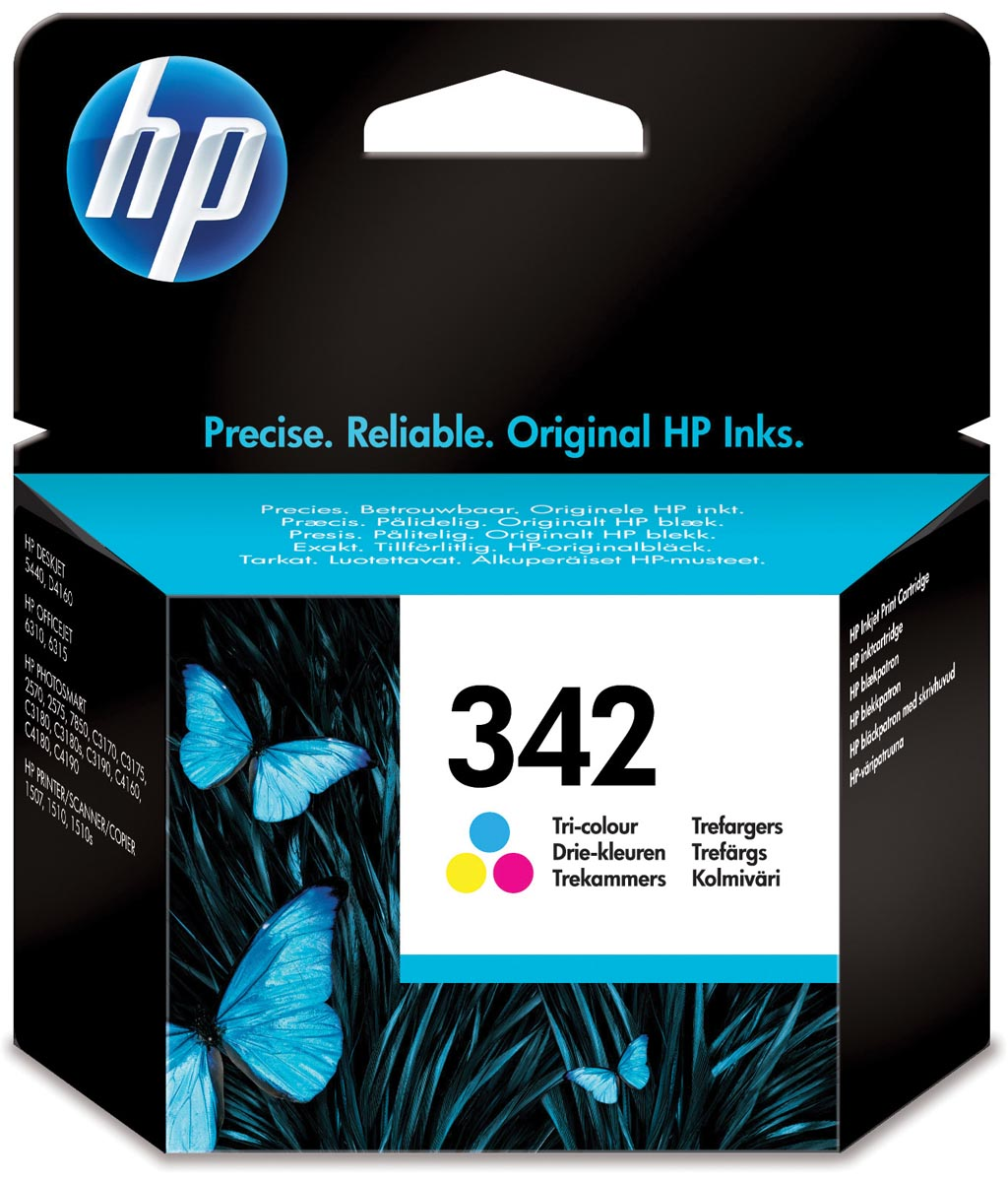 HP inktcartridge 342, 175 pagina's, OEM C9361EE, 3 kleuren