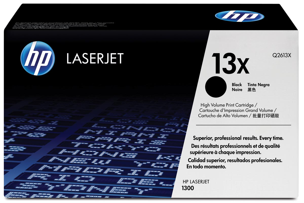 HP toner 13X, 4 000 pagina's, OEM Q2613X, zwart