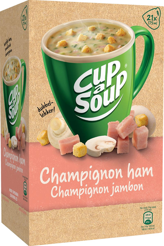 Cup-a-Soup champignon ham, pak van 21 zakjes