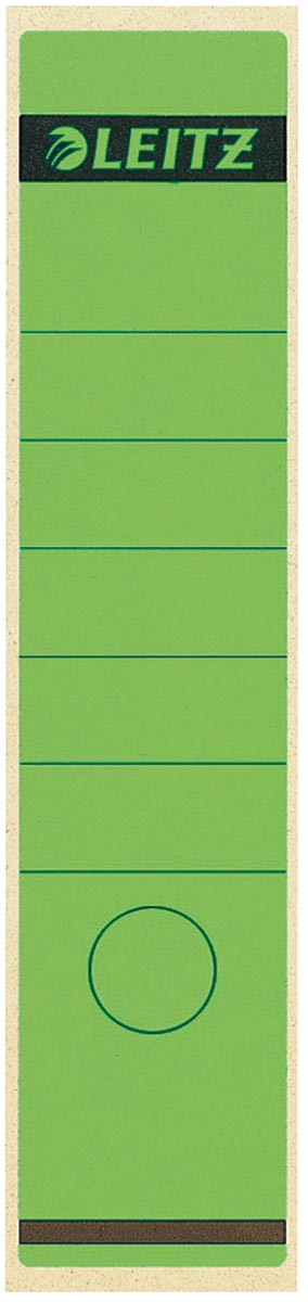 Leitz rugetiketten ft 6,1 x 28,5 cm, groen