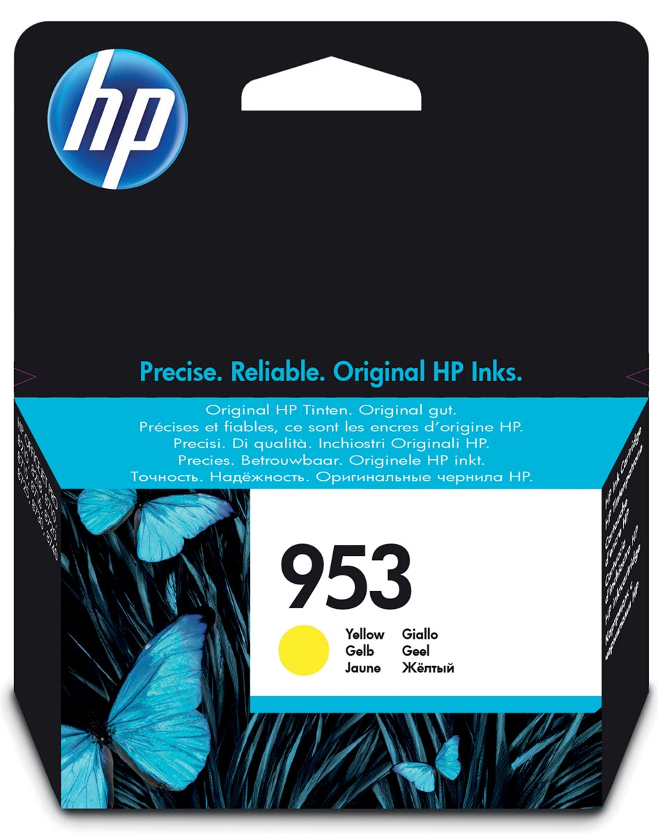 HP inktcartridge 953, 700 pagina's, OEM F6U14AE, geel