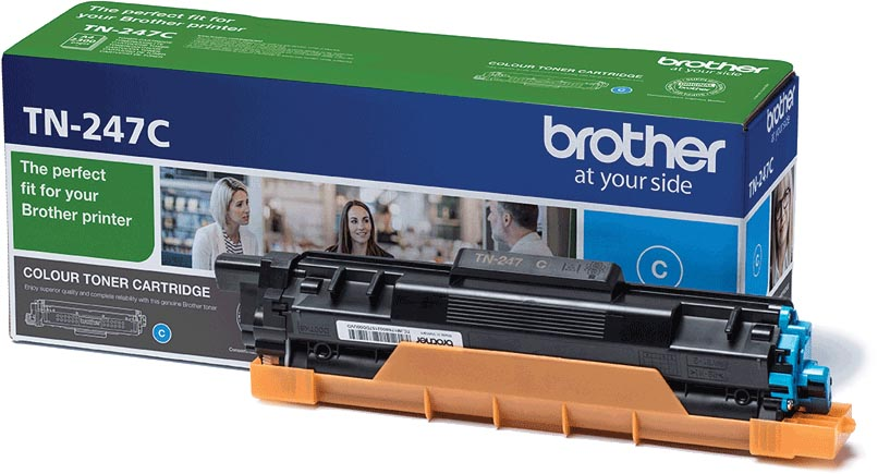 Brother toner, 2.300 pagina's, OEM TN-247C, cyaan