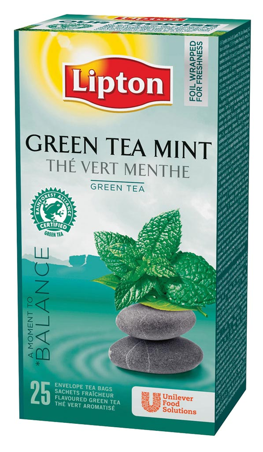 Lipton thee, Green Tea Mint, pak van 25 zakjes