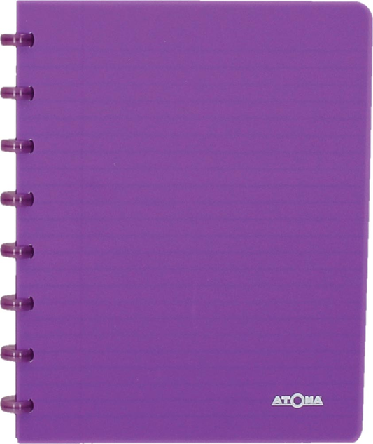 Atoma schrift Trendy ft A5, gelijnd, transparant paars