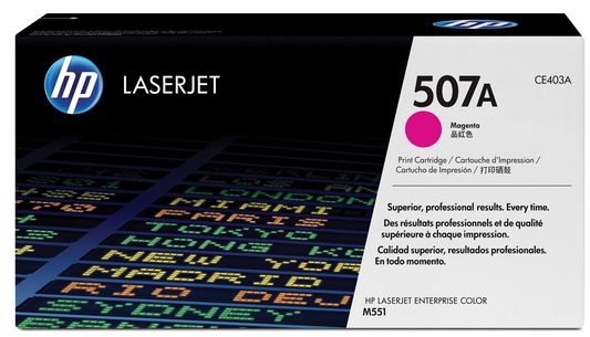 HP toner 507A, 6 000 pagina's, OEM CE403A, magenta