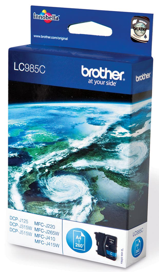 Brother inktcartridge, 260 pagina's, OEM LC-985C, cyaan