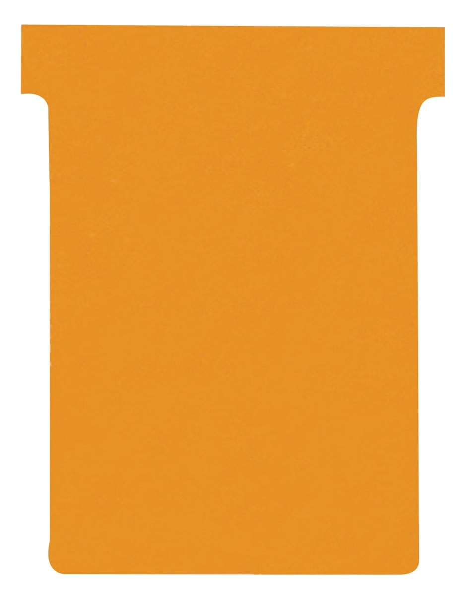 Nobo T-planbordkaarten index 3, ft 120 x 92 mm, oranje