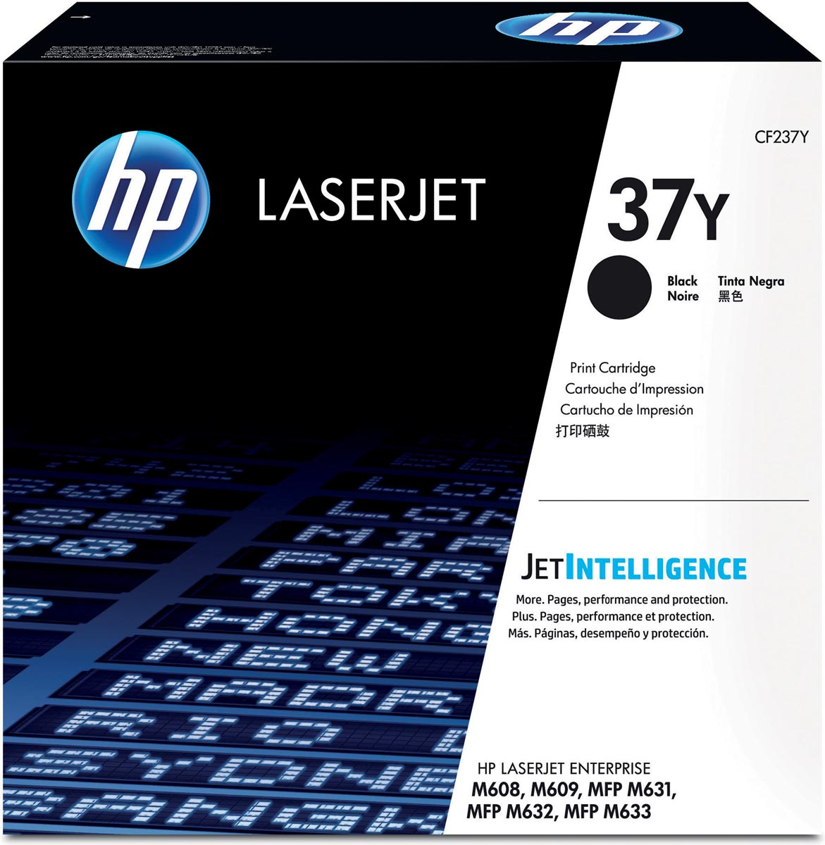 HP toner 37Y, 41 000 pagina's, OEM CF237Y, zwart