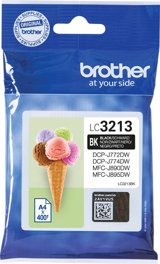 Brother inktcartridge, 200 pagina's, OEM LC-3211BK, zwart