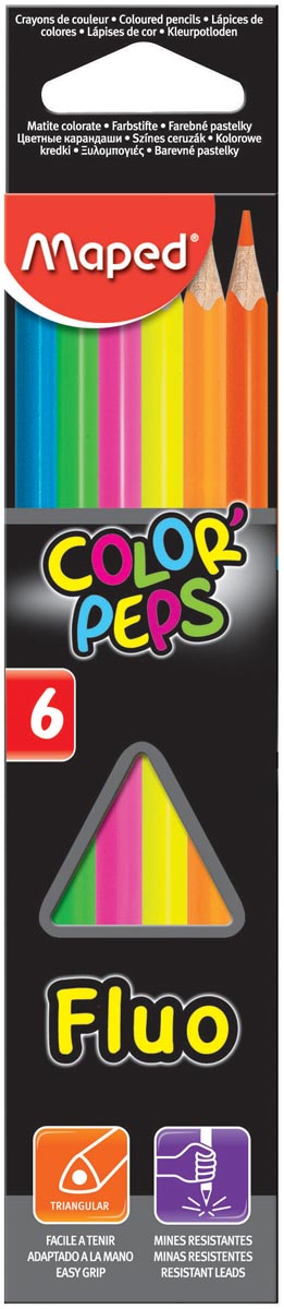 Maped driehoekig kleurpotlood Color'Peps Fluo