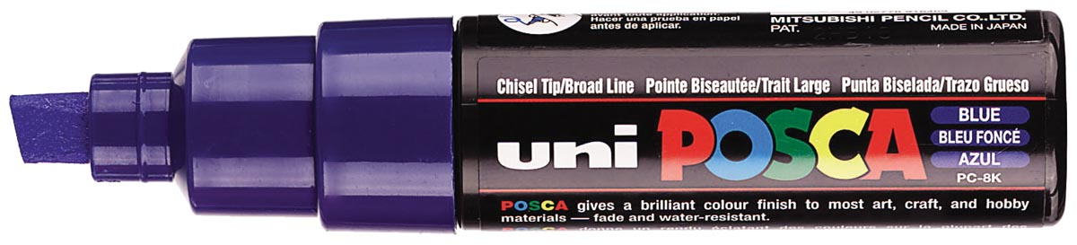 uni-ball Paint Marker op waterbasis Posca PC-8K donkerblauw