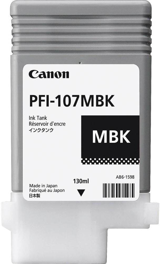 Canon inktcartridge PFI-107, 130 ml, OEM 6704B001, mat zwart