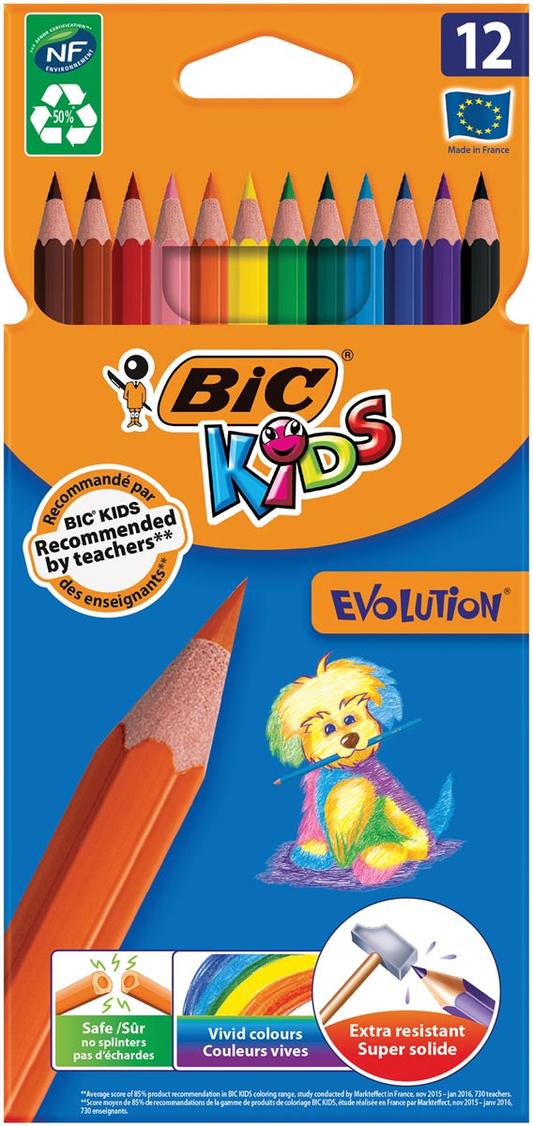 Bic Kids kleurpotlood Ecolutions Evolution, doos van 12 stuks