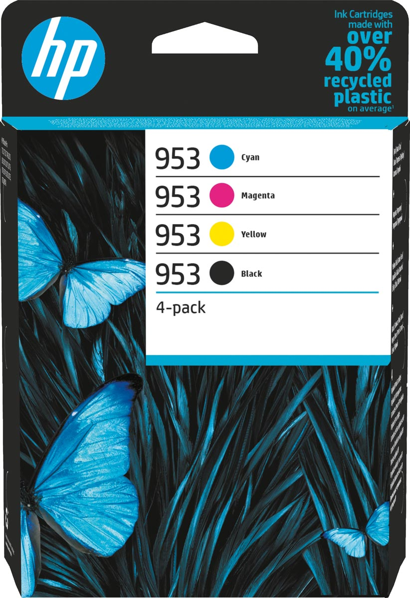 HP inktcartridge 953, 700-1.000 pagina's, OEM 6ZC69AE, 4 kleuren