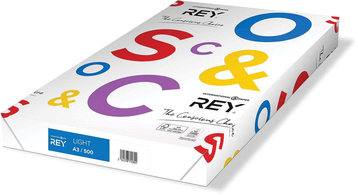 Rey Light printpapier ft A3, 75 g, pak van 500 vel