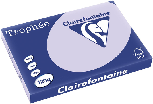 Clairefontaine Trophée Pastel A3, 120 g, 250 vel, lila