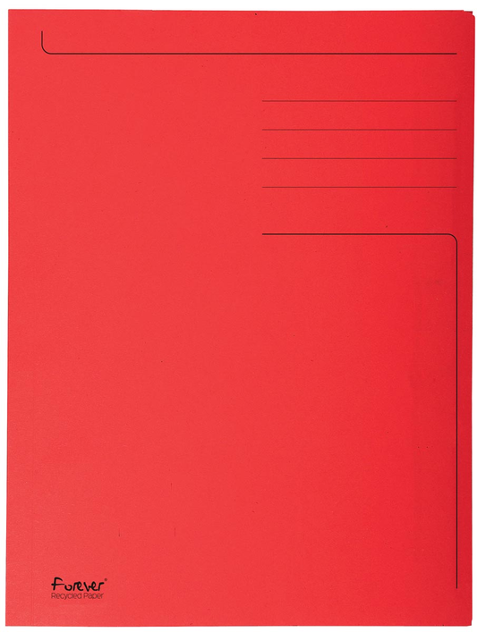 Exacompta dossiermap Foldyne ft 24 x 32 cm (voor ft A4), rood, doos van 50 stuks