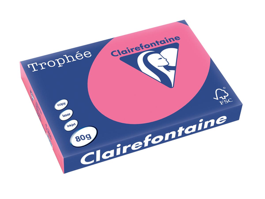 Clairefontaine Trophée Intens A3, 80 g, 500 vel, fuchsia