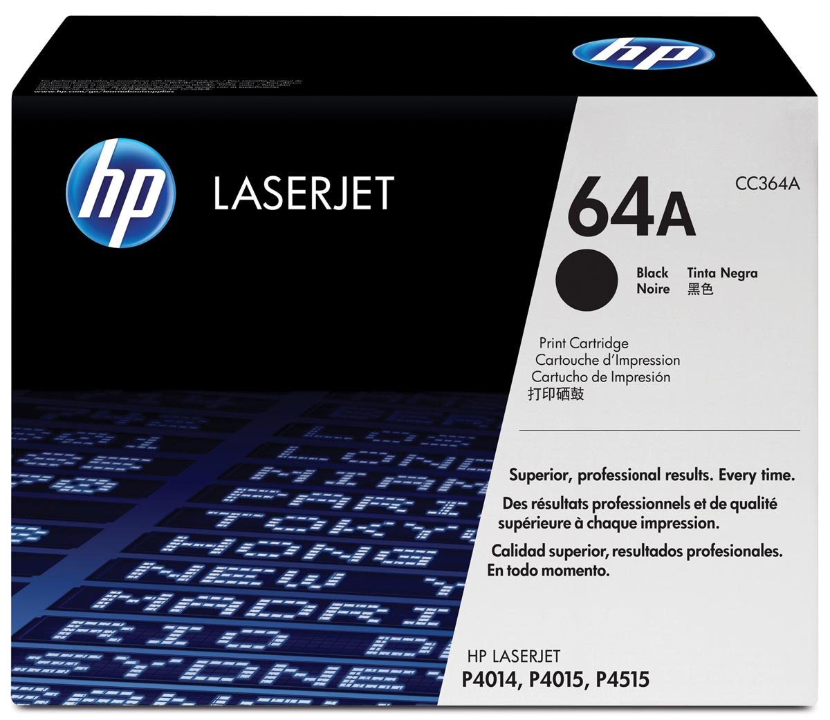 HP toner 64A, 10 000 pagina's, OEM CC364A, zwart