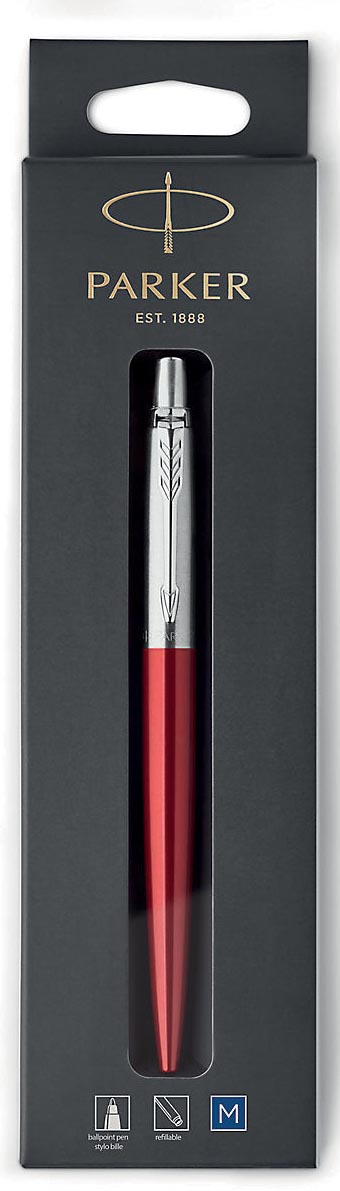 Parker Jotter balpen Kensington Red CT, op blister