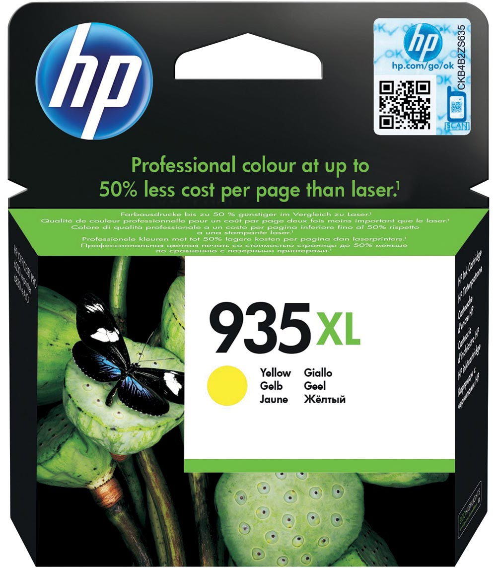 HP inktcartridge 935XL, 825 pagina's, OEM C2P26AE, geel