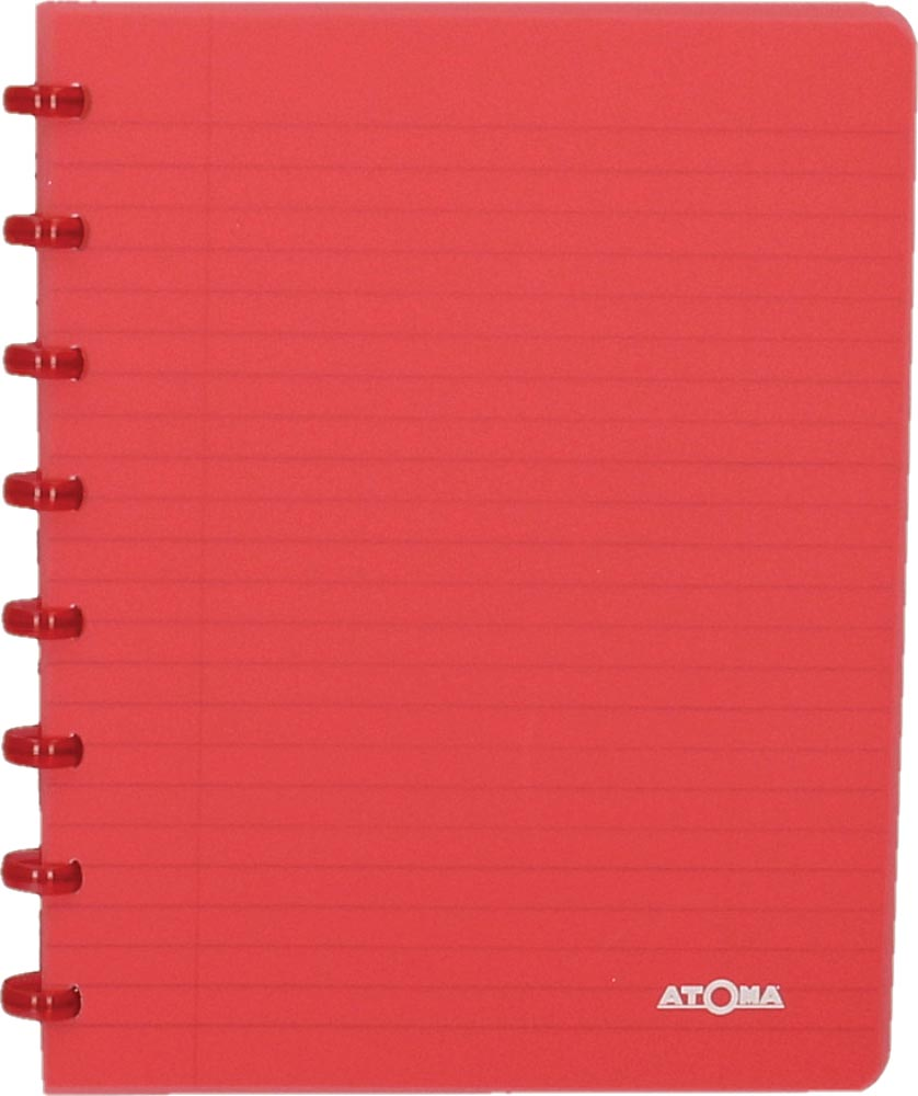 Atoma schrift Trendy ft A5, commercieel geruit, transparant rood