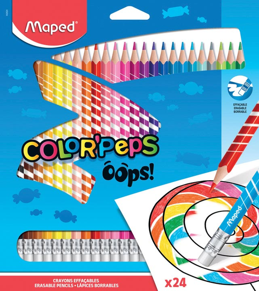 Maped kleurpotlood Color'Peps Oops, 24 potloden in een kartonnen etui