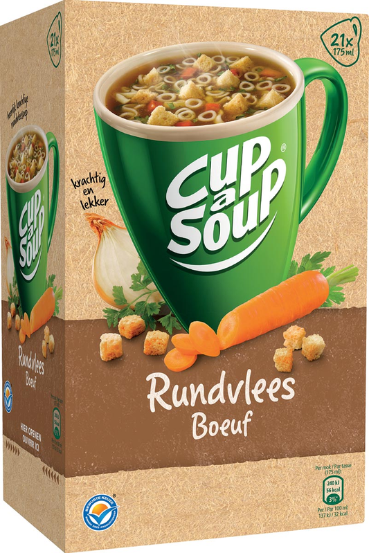 Cup-a-Soup rundvlees, pak van 21 zakjes