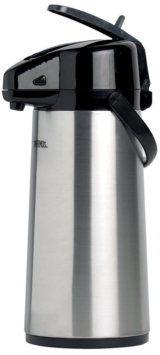 Thermos isoleerkan met pomp, inox