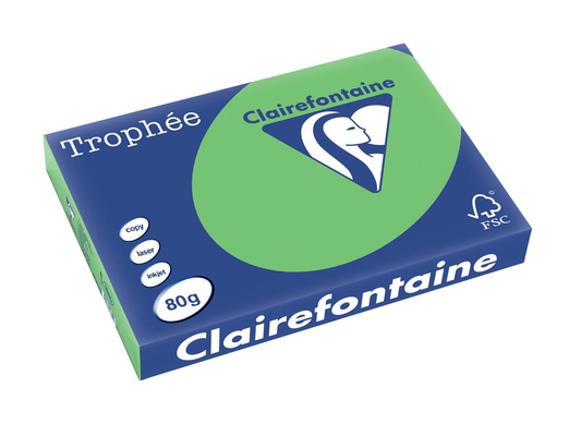 Clairefontaine Trophée Intens A3, 80 g, 500 vel, grasgroen