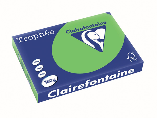 Clairefontaine Trophée Intens A3, 160 g, 250 vel, grasgroen