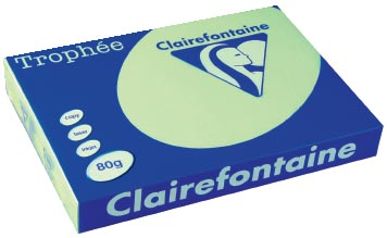 Clairefontaine Trophée Pastel A3, 80 g, 500 vel, groen