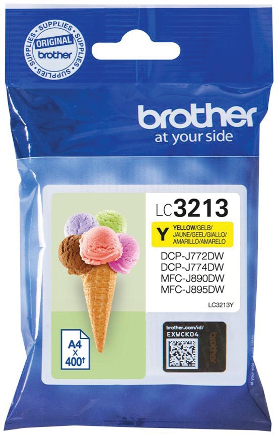 Brother inktcartridge, 400 pagina's, OEM LC-3213Y, geel