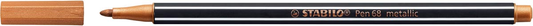 STABILO Pen 68 metallic viltstift, koper