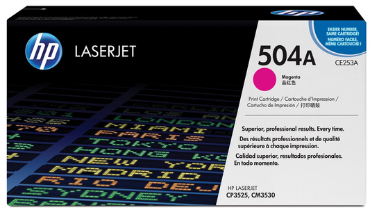 HP toner 504A, 7 000 pagina's, OEM CE253A, magenta