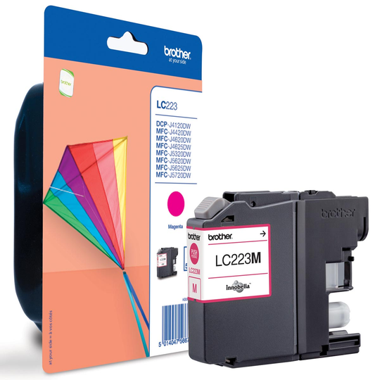 Brother inktcartridge, 600 pagina's, OEM LC-223M, magenta