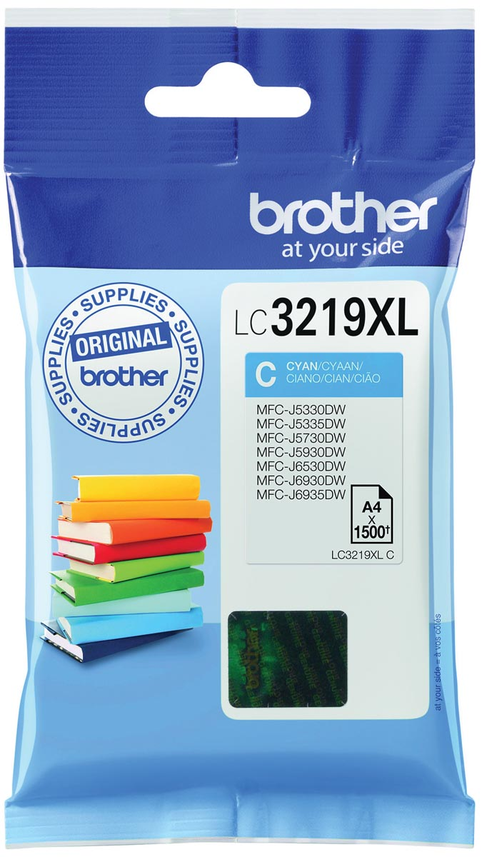 Brother inktcartridge, 1.500 pagina's, OEM LC-3219XLC, cyaan