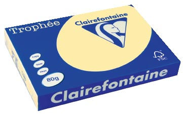 Clairefontaine Trophée Pastel A3, 80 g, 500 vel, kanariegeel