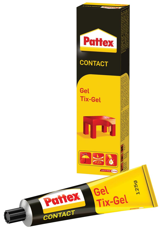 Pattex contactlijm Tix-Gel, tube van 125 g, op blister